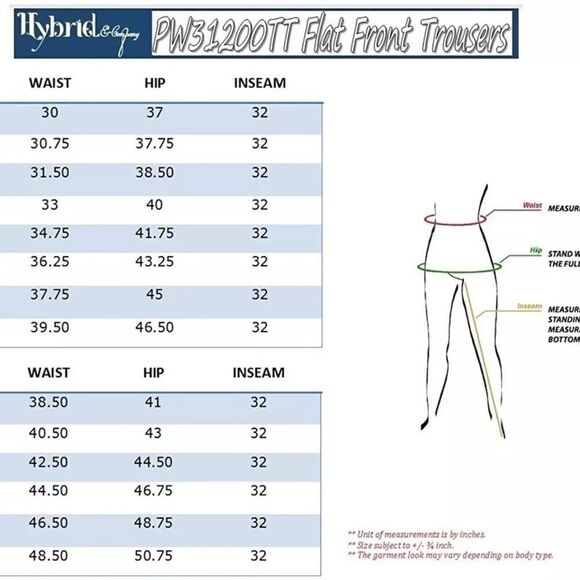 NWT Hybrid & Company Gray Flat Front Stretch Plus Size Trousers - Picture 7 of 7